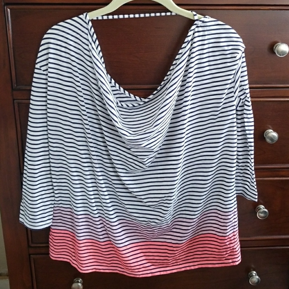 White striped shirt